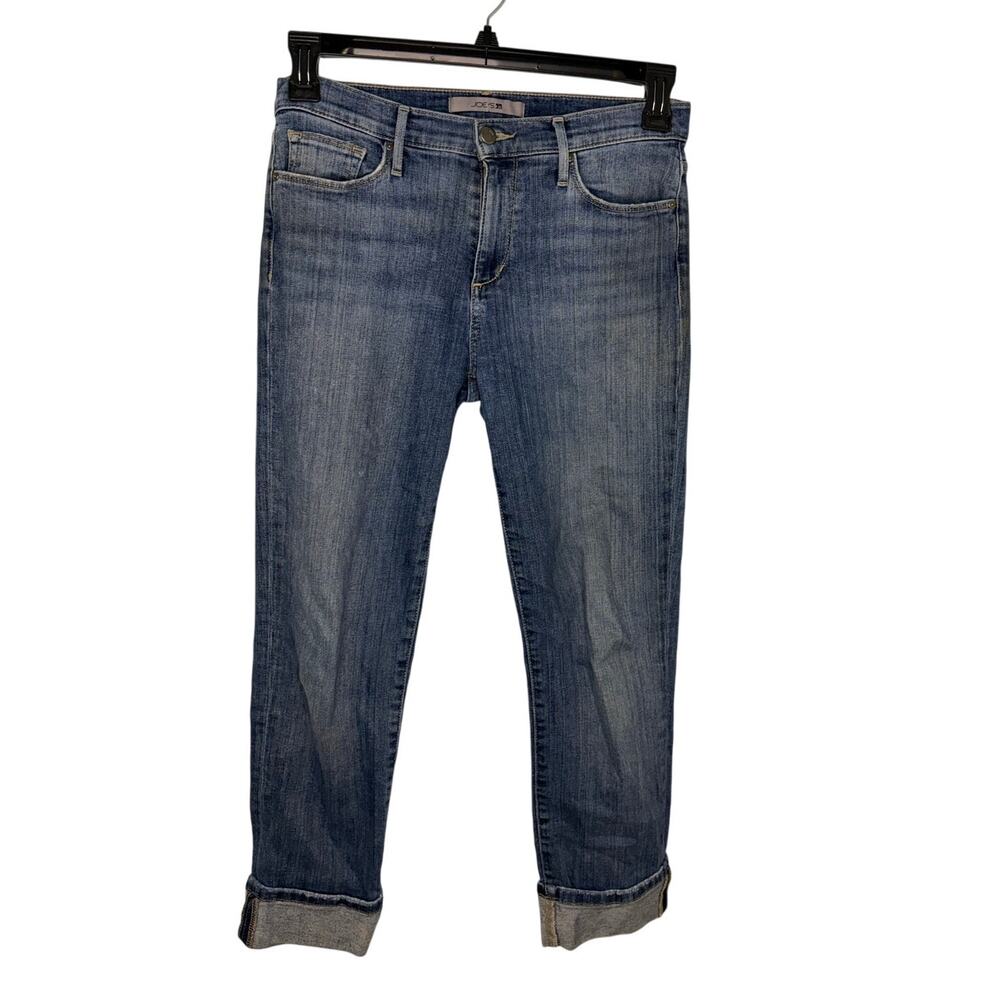 Joe's Jeans Cuffed Straight Leg Women's Size 28 Blue Denim